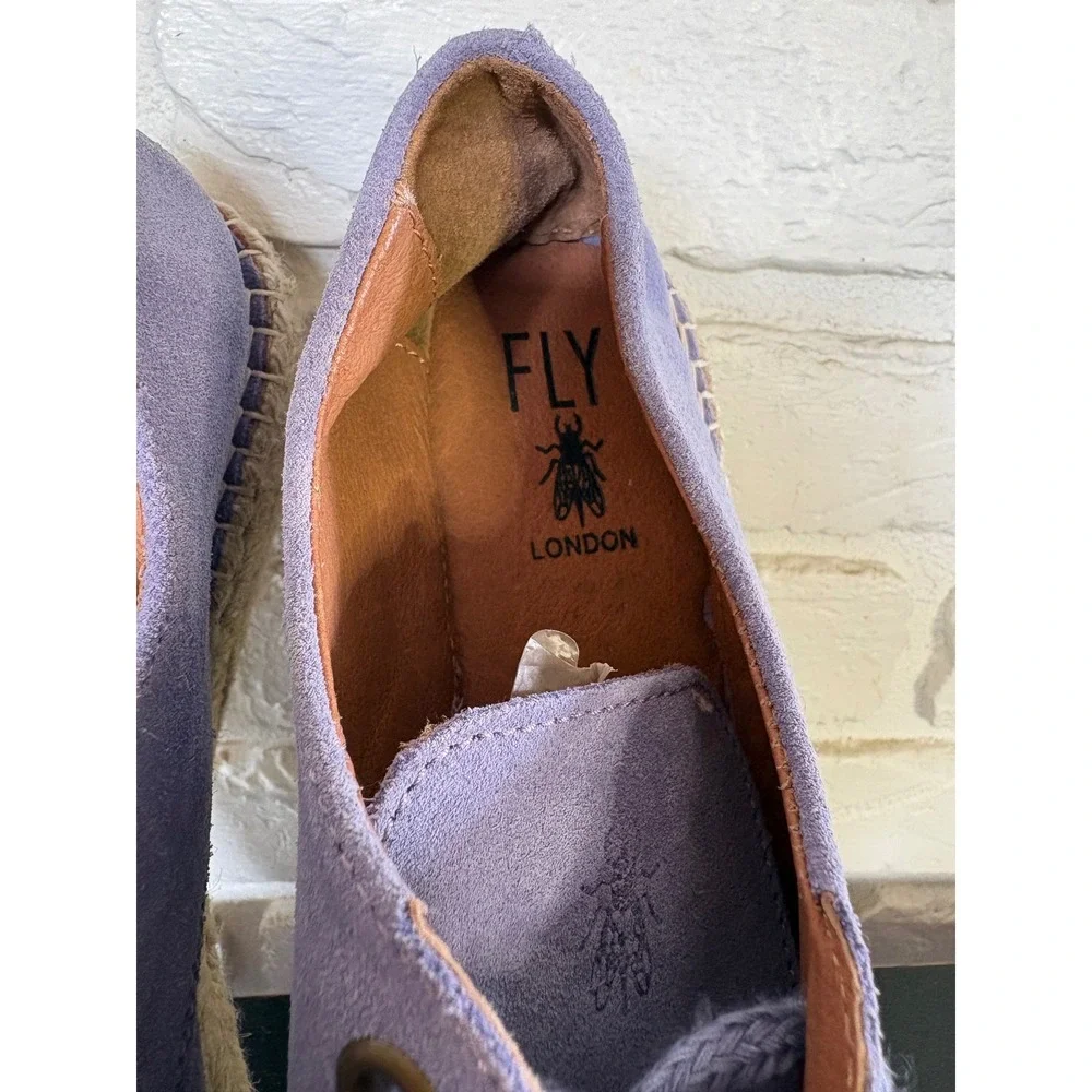 Fly‎ London Lace-up Leather Espadrilles Shoes Women's Size 39 / 8